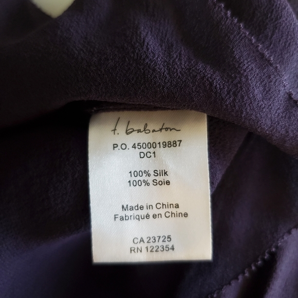 Aritzia BABATON Tinsley Silk Blouse / XXXS - Picture 4 of 5